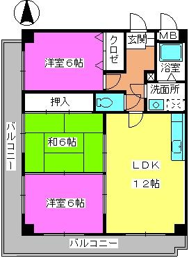 メルローズ30の間取り
