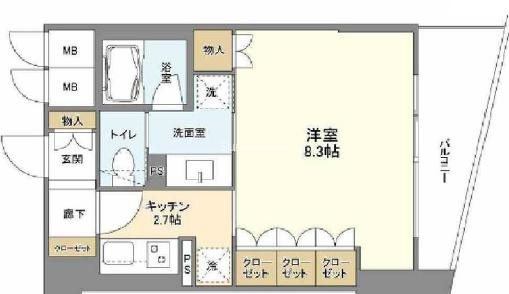 リーガル四ツ橋筋の間取り