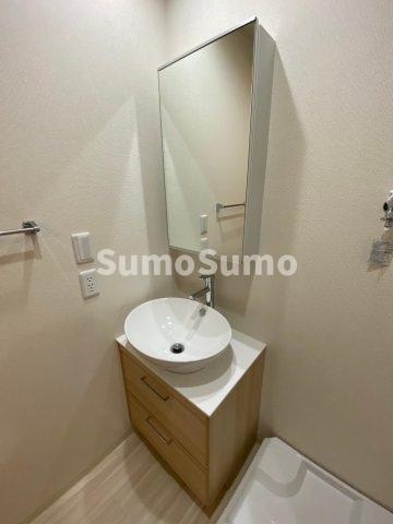 フジパレス神戸本町ウエストの独立洗面台|独立洗面台、朝の身支度には欠かせません