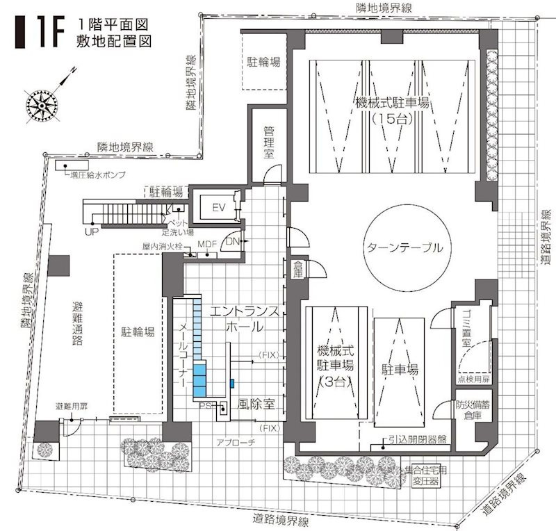 ZOOM横浜関内の区画図|1F平面図