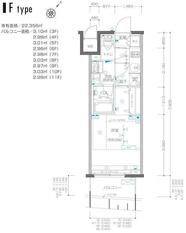 ZOOM横浜関内の間取り