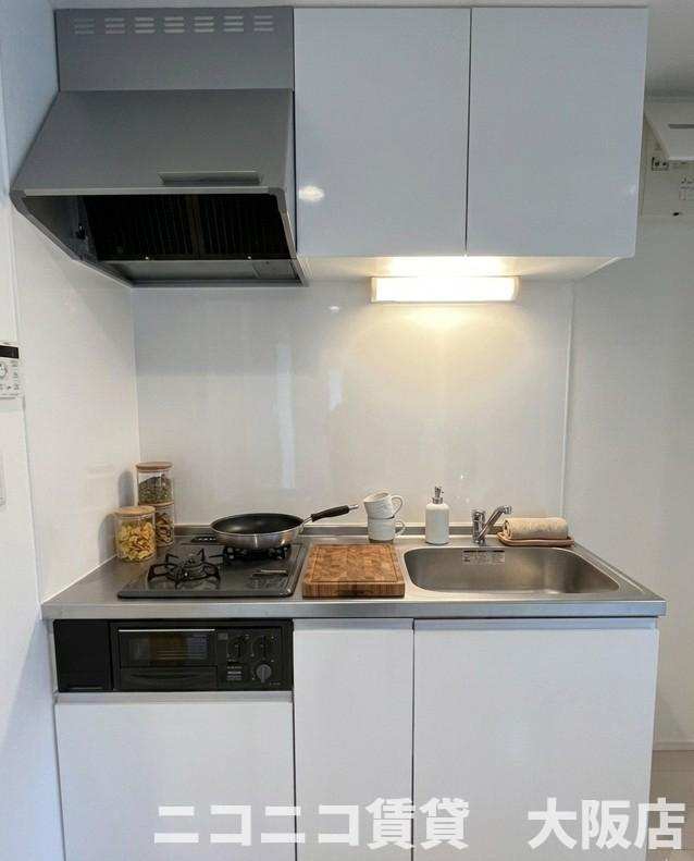 吹田市寿町２丁目のアパートのキッチン|CG画像です。家具家電付きではありません