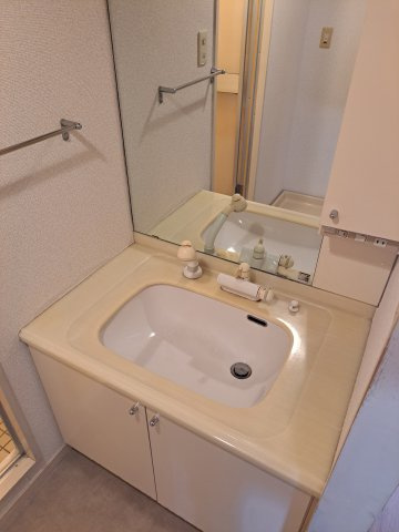 【洗面所】 | グレイスコート船橋 | 生活に欠かせない独立洗面台です