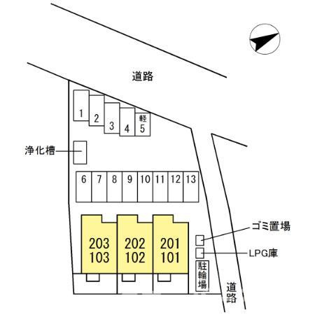 ナーブ観音寺の区画図