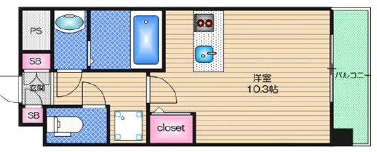 【間取り】 | ラナップスクエア堺筋本町