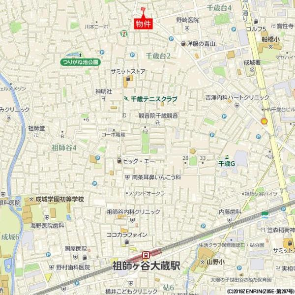 ハウスチェリー千歳台の地図