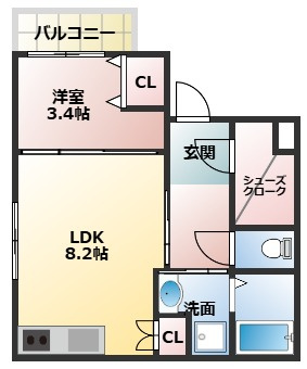 GM HILLS 野里町の間取り