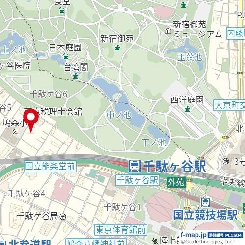 ＣＥＮＴＲＡＬ　ＧＡＲＤＥＮ　ＲＥＳＩＤＥＮＣＥ　ＴＯＫＹＯの地図