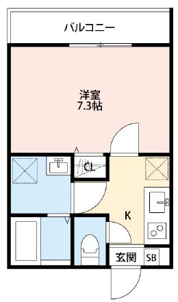 tocco赤塚の間取り|間取りです。