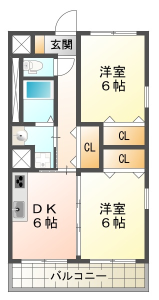 西舞子壱番館の間取り