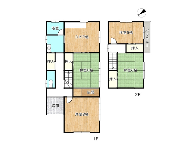 【間取り】 | 姫路市下手野２丁目／中古戸建