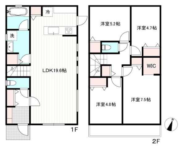 【横浜市旭区上白根1丁目37-4全2棟新築戸建て】★仲介手数料無料★（白根小学校・今宿中学校）