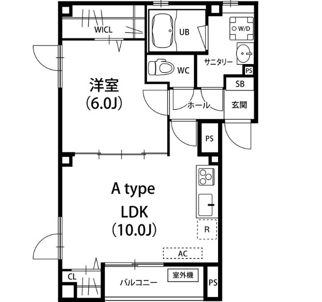 松戸市紙敷１丁目の賃貸マンションの間取り