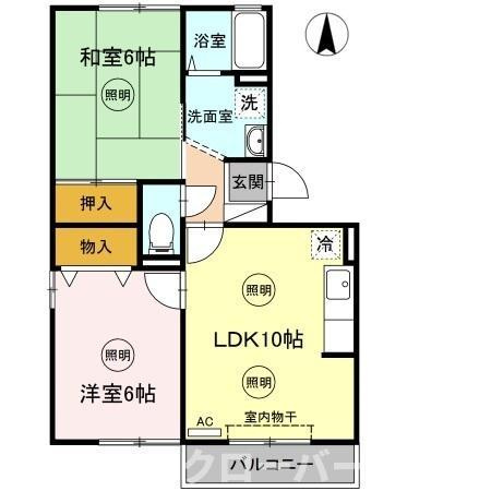 ファミーユタイチ Ａ棟の間取り