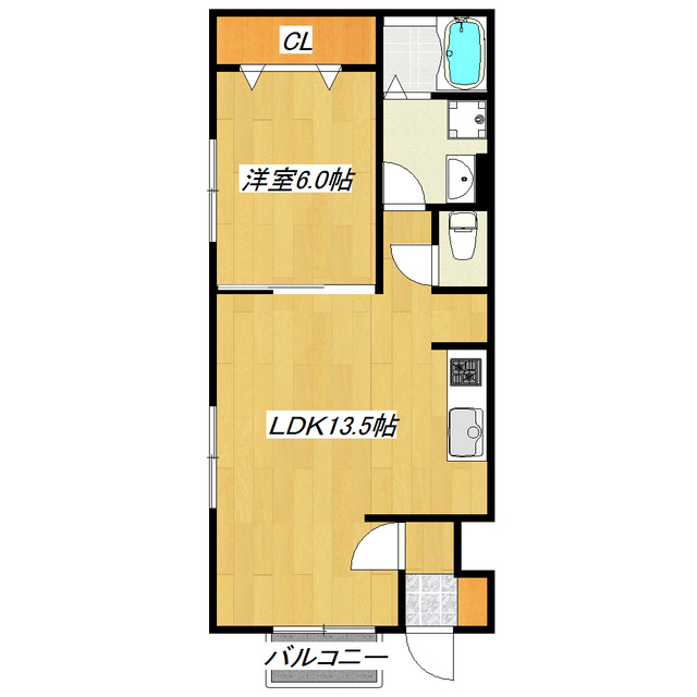 ソワーニュの間取り|2面採光の角部屋！