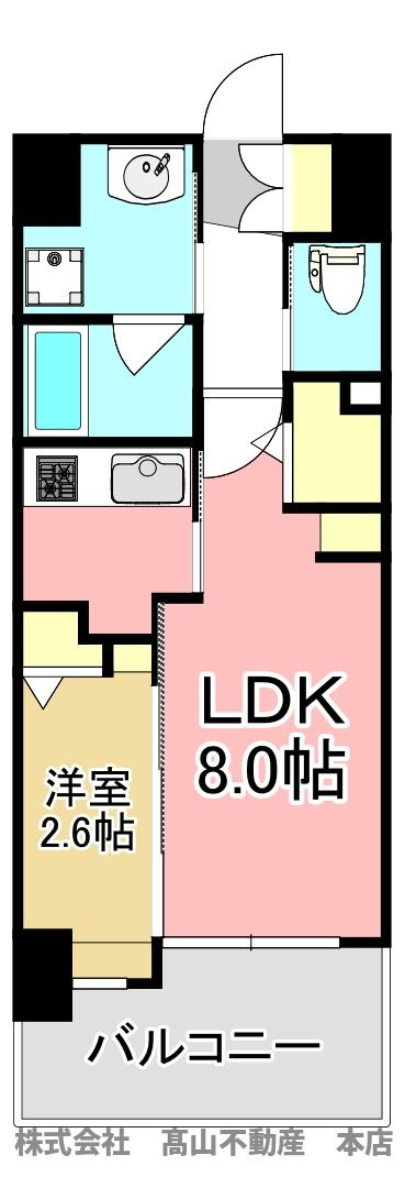 福津市日蒔野２丁目の賃貸マンションの間取り