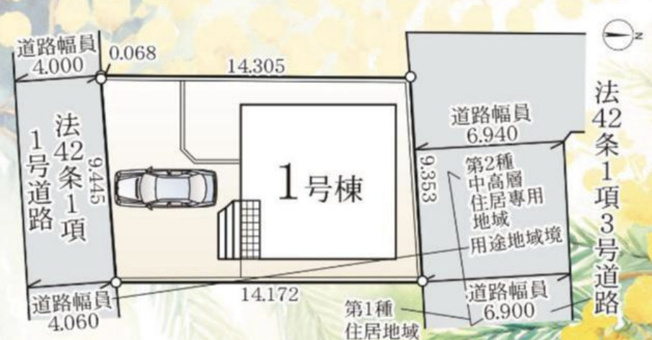 【区画図】 | 白岡市篠津第7　新築戸建　全1棟　1号棟