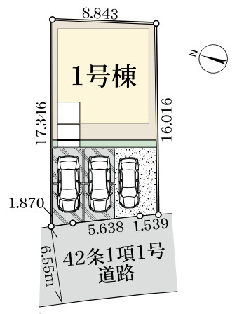 【区画図】 | 白岡市篠津第3 Livele Garden.S　新築戸建　全1棟　1号棟