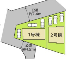 【区画図】 | 白岡市小久喜　新築戸建　全2棟　1号棟
