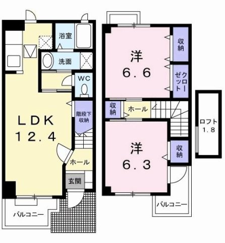 アウローラＡの間取り