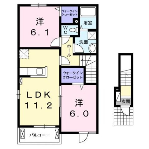 サン　サン　ブリッジⅠの間取り