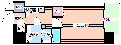 【間取り】 | エスリード阿波座シティーウエストⅡ