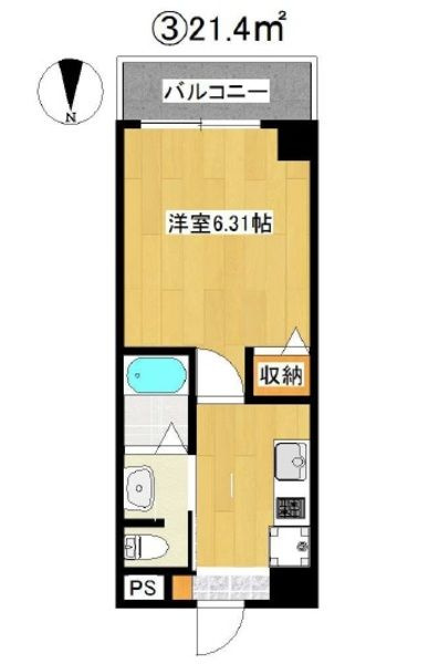 グランパシフィック聖天坂の間取り