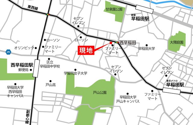 ＶＩＳＴＡ西早稲田の地図