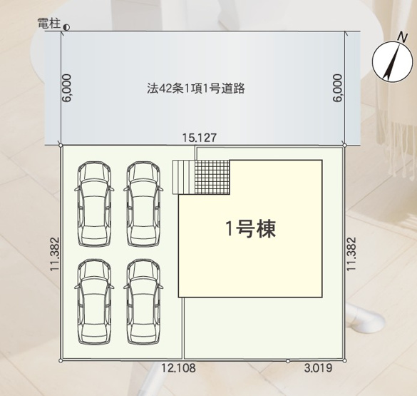 【間取り】 | 掛川市長谷 3期 新築建売 | 区画図です