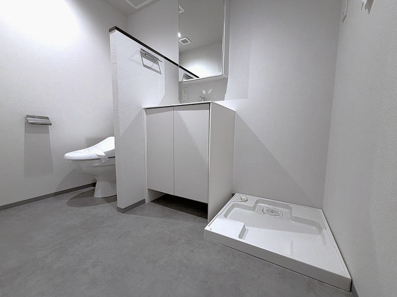 品川区上大崎３丁目の賃貸マンションの洗面所|忙しい朝には欠かせない洗面所です