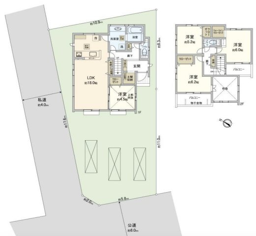 【間取り】 | 白岡市小久喜　新築戸建　全1棟　1号棟