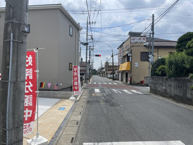 【前面道路含む現地写真】 | 白岡市小久喜　新築戸建　全1棟　1号棟