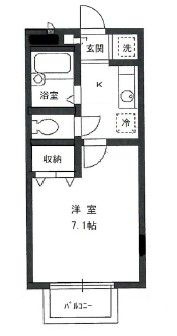 エスティハウス代沢A棟の間取り|間取りです。