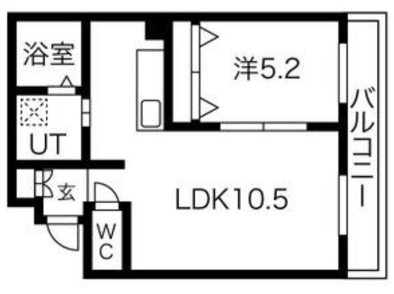 エルミタージュ難波南Ⅱの間取り