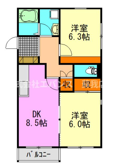 【間取り】 | サンウイング稲荷町