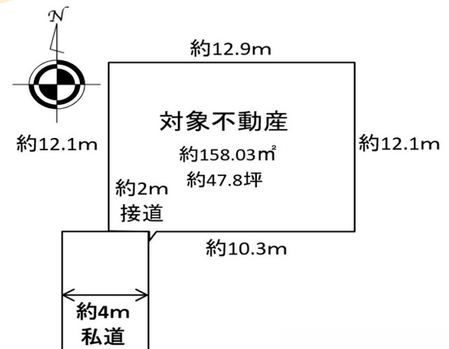 【区画図】 | 白岡市西２丁目　中古戸建