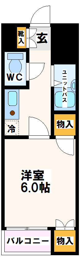世田谷区松原５丁目の賃貸マンションの間取り
