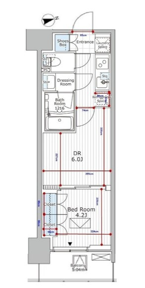パークアクシス市川の間取り