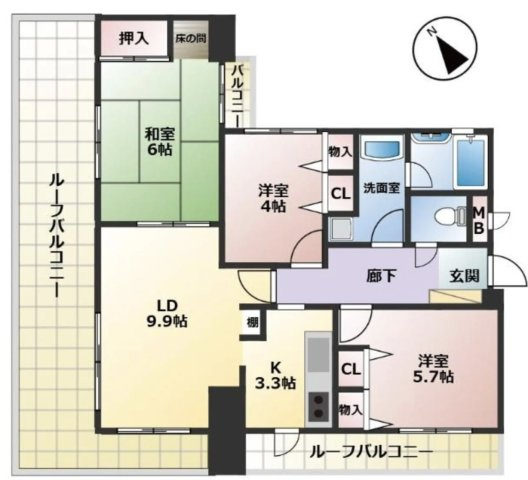 【間取り】 | ライオンズマンション久喜南