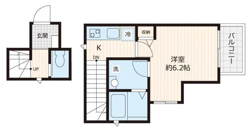 メゾンＳＫの間取り|間取りです。