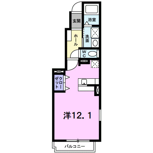【間取り】 | パストラーレ道後Ｃ