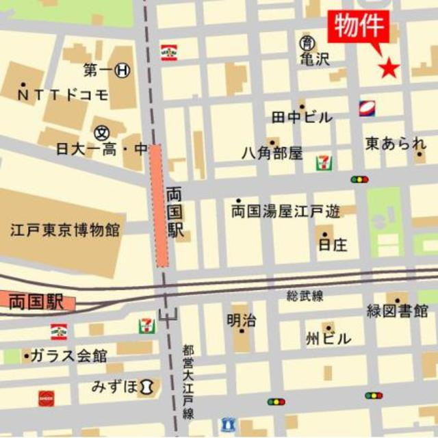 ＫＤＸレジデンス両国の地図