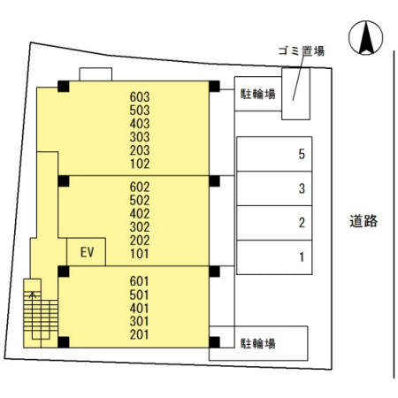 クレッシェンドVの区画図