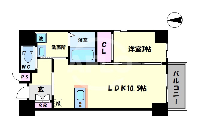 メゾンキコー今里の間取り|メゾンキコー今里　間取り