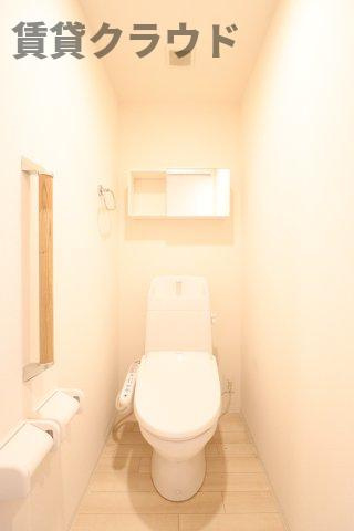 パークサイド八幡宿のトイレ|清潔感のあるトイレです