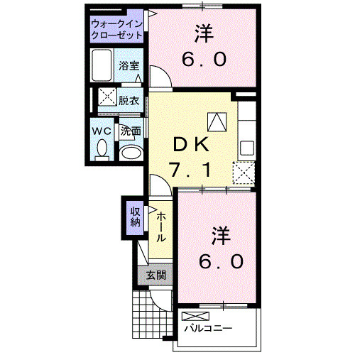 【間取り】 | ジェルメ　Ｂ