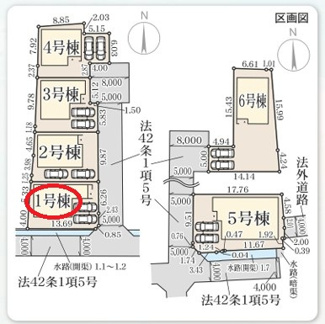 【区画図】 | リーブルガーデン大和郡山野垣内町５期 | 区画図