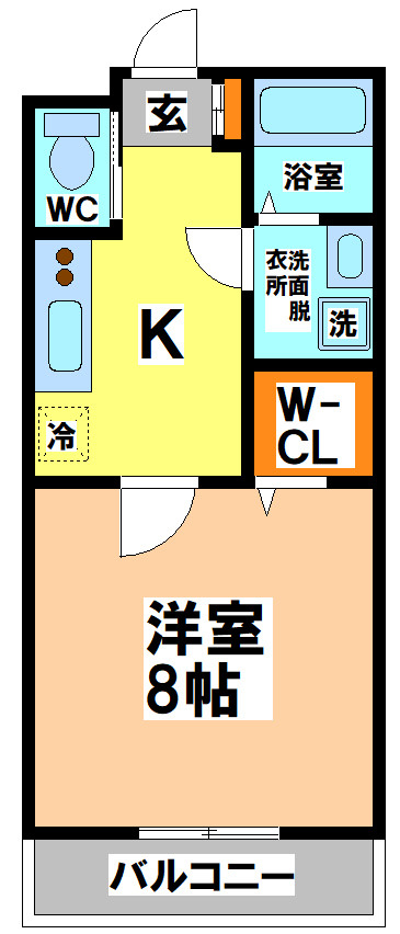 三鷹市上連雀１丁目のアパートの間取り