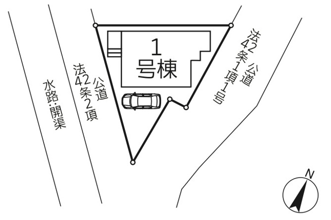 【区画図】 | 久喜下早見　Livele  Fine　新築戸建　全1棟　1号棟