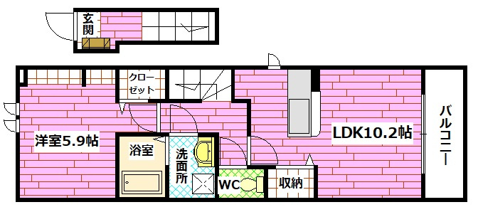 メゾン　アンジュの間取り